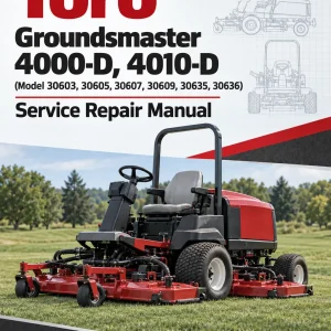 Toro Groundsmaster 4000-D, 4010-D (Model 30603, 30605, 30607, 30609, 30635, 30636) Service Repair Manual Toro Groundsmaster 4000-D, 4010-D (Model 30603, 30605, 30607, 30609, 30635, 30636) Service Repair Manual