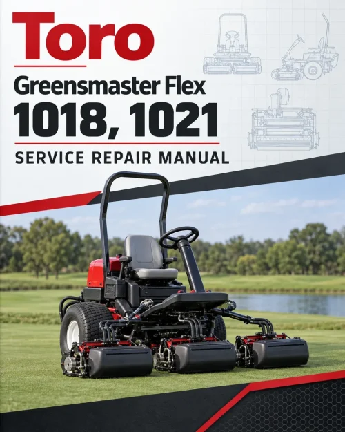 Toro Greensmaster Flex 1018, 1021 Service Repair Manual