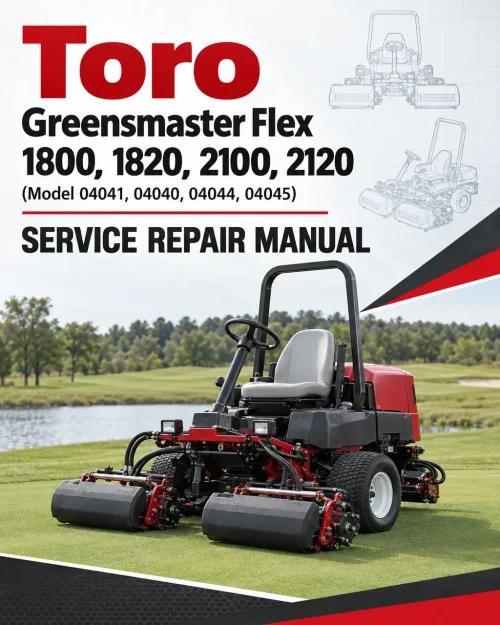 Toro Greensmaster Flex 1800, 1820, 2100, 2120 (Model 04041, 04040, 04044, 04045) Service Repair Manual