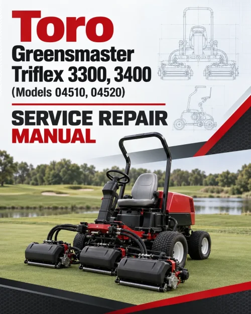 Toro Greensmaster Triflex 3300, 3400 (Models 04510, 04520) Service Repair Manual