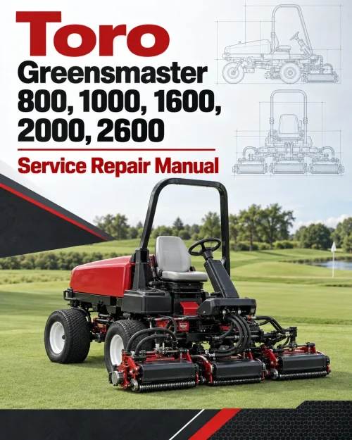 Toro Greensmaster 800, 1000, 1600, 2000, 2600 Service Repair Manual