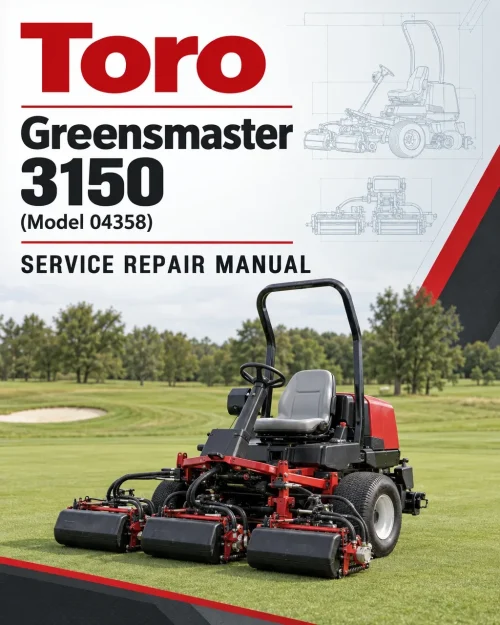 Toro Greensmaster 3150 (Model 04358) Service Repair Manual