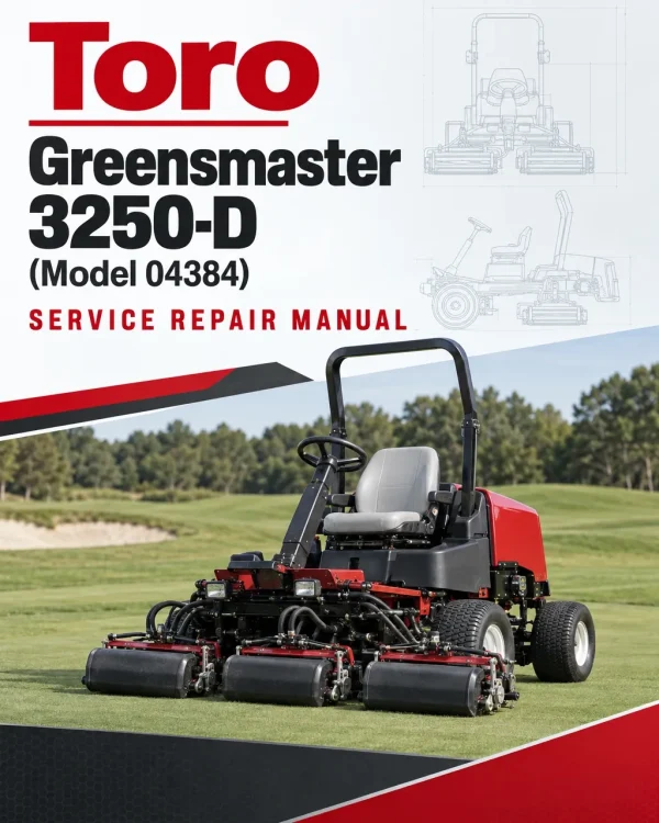 Toro Greensmaster 3250-D (Model 04384) Service Repair Manual
