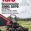 Toro Greensmaster 3360, 3370 eTriFlex (Models 04580 , 04590) Service Repair Manual Toro Greensmaster 3360, 3370 eTriFlex (Models 04580 , 04590) Service Repair Manual
