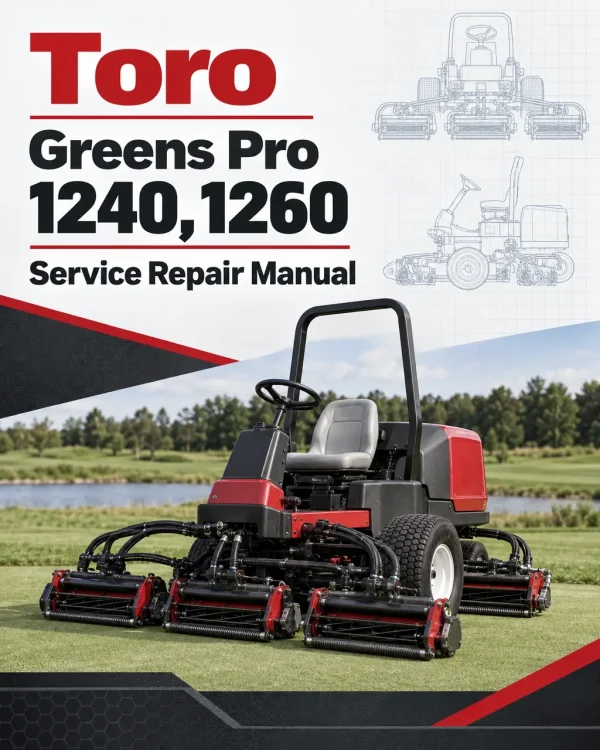 Toro Greens Pro 1240, 1260 Service Repair Manual Toro Greens Pro 1240, 1260 Service Repair Manual