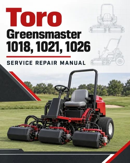 Toro Greensmaster 1018, 1021, 1026 Service Repair Manual