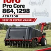 Toro Pro Core 864, 1298 Aerator Service Repair Manual