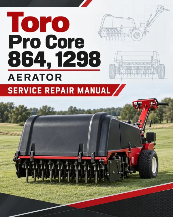 Toro Pro Core 864, 1298 Aerator Service Repair Manual