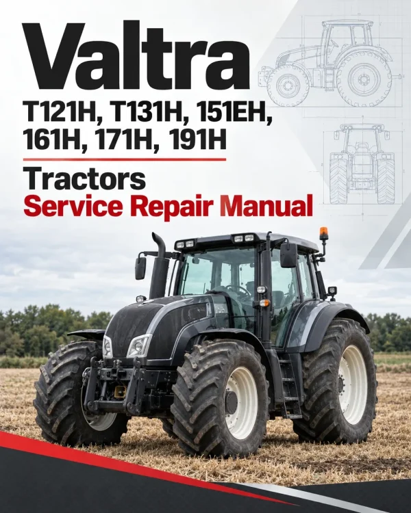 Valtra T121H, T131H, 151EH, 161H, 171H, 191H Tractors Service Repair Manual Valtra T121H, T131H, 151EH, 161H, 171H, 191H Tractors Service Repair Manual