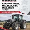 Valtra 8000, 8050, 8050 Hi, 8100, 8100E, 8150, 8150E, 8150 Hi Tractors Service Repair Manual Valtra 8000, 8050, 8050 Hi, 8100, 8100E, 8150, 8150E, 8150 Hi Tractors Service Repair Manual