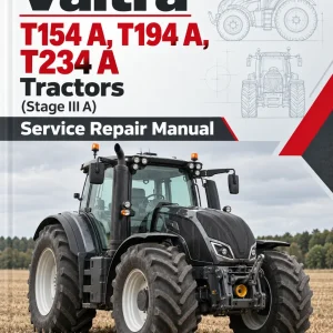 Valtra T154 A, T194 A, T234 A Tractors (Stage III A) Service Repair Manual Valtra T154 A, T194 A, T234 A Tractors (Stage III A) Service Repair Manual