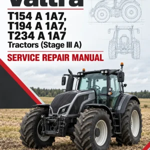 Valtra T154 A 1A7, T194 A 1A7, T234 A 1A7 Tractors (Stage III A) Service Repair Manual Valtra T154 A 1A7, T194 A 1A7, T234 A 1A7 Tractors (Stage III A) Service Repair Manual