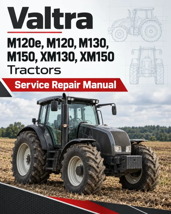 Valtra M120e, M120, M130, M150, XM130, XM150 Tractors Service Repair Manual Valtra M120e, M120, M130, M150, XM130, XM150 Tractors Service Repair Manual