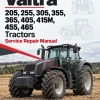 Valtra 205, 255, 305, 355, 365, 405, 415M, 455, 465 Tractors Service Repair Manual