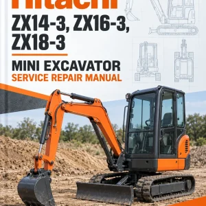 Hitachi ZX14-3, ZX16-3, ZX18-3 Mini Excavator Service Repair Manual Hitachi ZX14-3, ZX16-3, ZX18-3 Mini Excavator Service Repair Manual