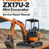 Hitachi ZX17U-2 Mini Excavator Service Repair Manual