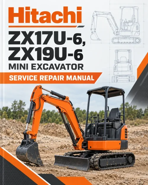 Hitachi ZX17U-6, ZX19U-6 Mini Excavator Service Repair Manual Hitachi ZX17U-6, ZX19U-6 Mini Excavator Service Repair Manual