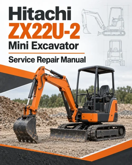 Hitachi ZX22U-2 Mini Excavator Service Repair Manual