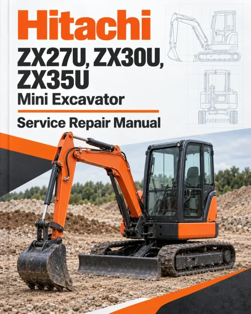 Hitachi ZX27U, ZX30U, ZX35U Mini Excavator Service Repair Manual Hitachi ZX27U, ZX30U, ZX35U Mini Excavator Service Repair Manual
