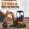 Hitachi ZX10U-6 Mini Excavator Service Repair Manual Hitachi ZX10U-6 Mini Excavator Service Repair Manual