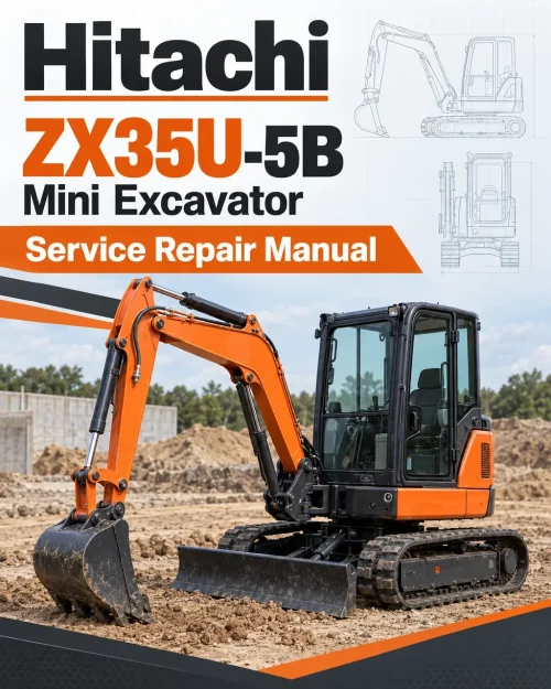 Hitachi ZX35U-5B Mini Excavator Service Repair Manual Hitachi ZX35U-5B Mini Excavator Service Repair Manual