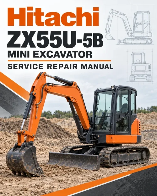 Hitachi ZX55U-5B Mini Excavator Service Repair Manual Hitachi ZX55U-5B Mini Excavator Service Repair Manual