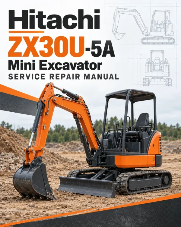 Hitachi ZX30U-5A Mini Excavator Service Repair Manual Hitachi ZX30U-5A Mini Excavator Service Repair Manual