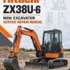 Hitachi ZX38U-6 Mini Excavator Service Repair Manual Hitachi ZX38U-6 Mini Excavator Service Repair Manual