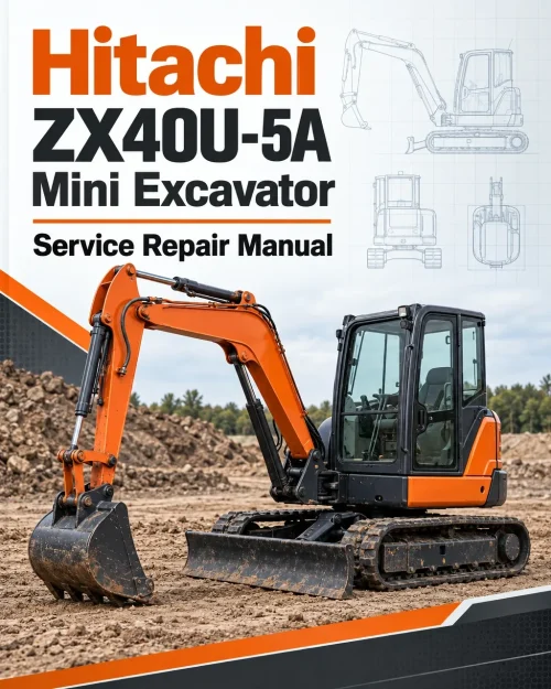 Hitachi ZX40U-5A Mini Excavator Service Repair Manual