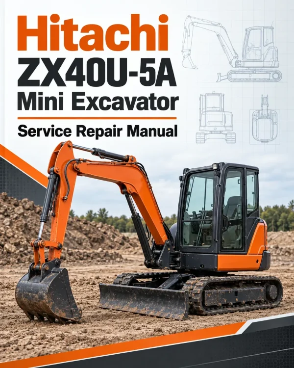 Hitachi ZX40U-5A Mini Excavator Service Repair Manual
