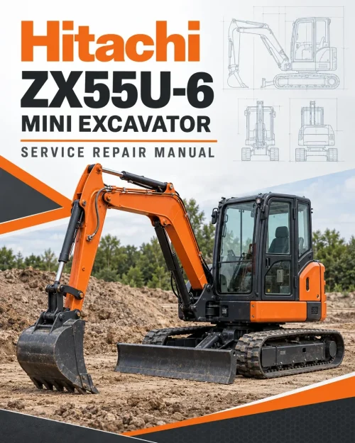 Hitachi ZX55U-6 Mini Excavator Service Repair Manual