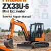 Hitachi ZX33U-6 Mini Excavator Service Repair Manual