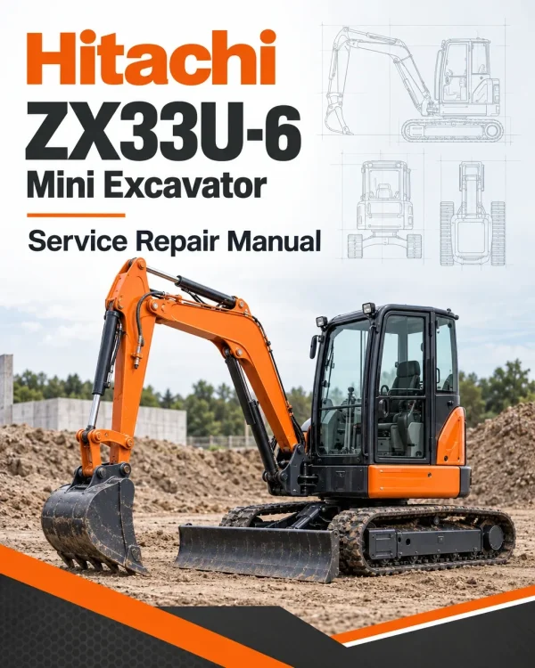 Hitachi ZX33U-6 Mini Excavator Service Repair Manual