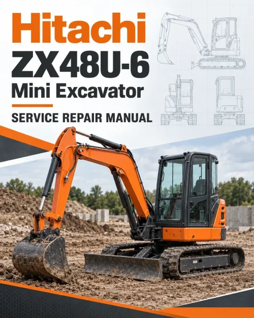 Hitachi ZX48U-6 Mini Excavator Service Repair Manual