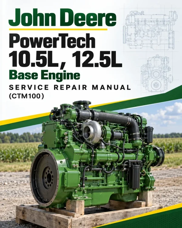 John Deere PowerTech 10.5L, 12.5L Base Engine Service Repair Manual (CTM100)