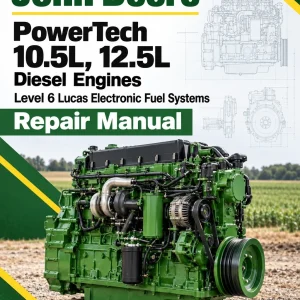 John Deere PowerTech 10.5L, 12.5L Diesel Engines Level 6 Lucas Electronic Fuel Systems Repair Manual (CTM188)