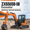 Hitachi ZX65USB-5B Excavator Service Repair Manual Hitachi ZX65USB-5B Excavator Service Repair Manual