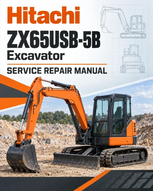 Hitachi ZX65USB-5B Excavator Service Repair Manual