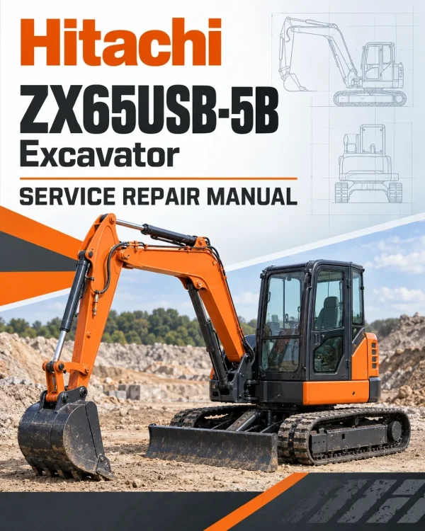 Hitachi ZX65USB-5B Excavator Service Repair Manual Hitachi ZX65USB-5B Excavator Service Repair Manual
