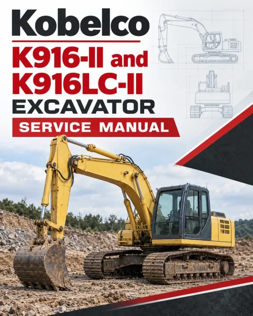 Kobelco K916-II and K916LC-II Excavator Service Manual Kobelco K916-II and K916LC-II Excavator Service Manual