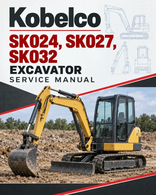 Kobelco SK024, SK027, SK032 Excavator Service Manual Kobelco SK024, SK027, SK032 Excavator Service Manual