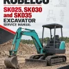 Kobelco SK025, SK030 and SK035 Excavator Service Manual