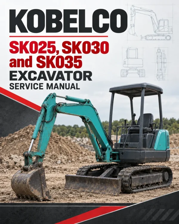 Kobelco SK025, SK030 and SK035 Excavator Service Manual
