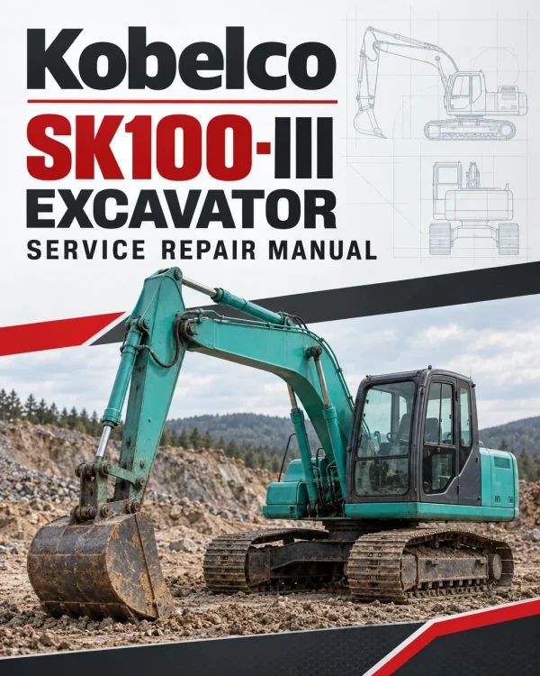 Kobelco SK100-III Excavator Service Manual Kobelco SK100-III Excavator Service Manual