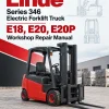 Linde Series 346 Electric Forklift Truck: E18, E20, E20P Workshop Repair Manual Linde Series 346 Electric Forklift Truck: E18, E20, E20P Workshop Repair Manual