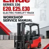 Linde Series 336 Electric Forklift Truck: E20, E25, E30 Workshop Service Manual Linde Series 336 Electric Forklift Truck: E20, E25, E30 Workshop Service Manual