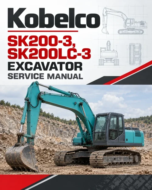 Kobelco SK200-3, SK200LC-3 Excavator Service Manual Kobelco SK200-3, SK200LC-3 Excavator Service Manual