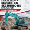 Kobelco SK253SE-1ES, SK235SRLC-1ES Excavator Service Manual Kobelco SK253SE-1ES, SK235SRLC-1ES Excavator Service Manual
