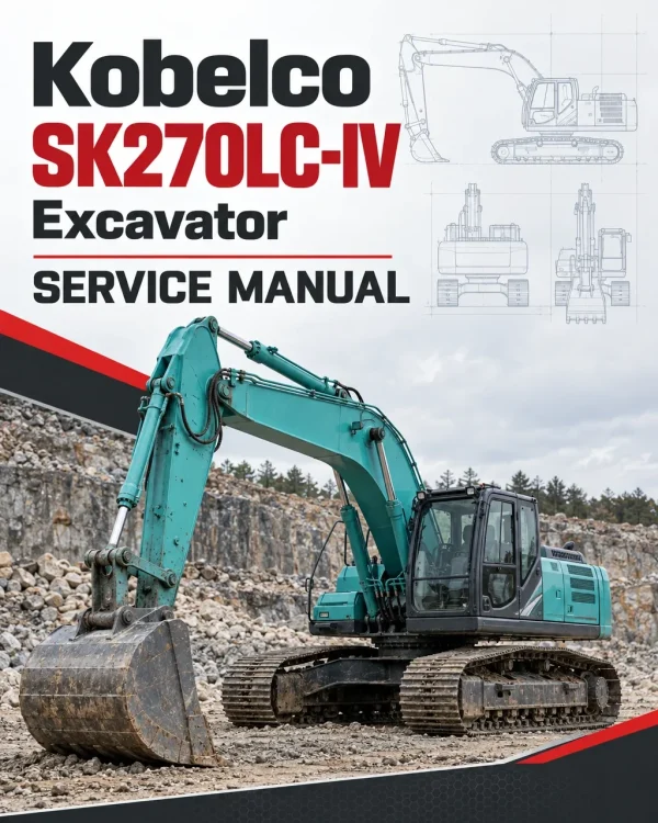 Kobelco SK270LC-IV Excavator Service Manual Kobelco SK270LC-IV Excavator Service Manual