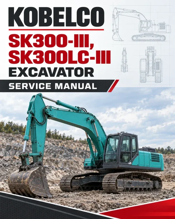 Kobelco SK300-III, SK300LC-III Excavator Service Manual Kobelco SK300-III, SK300LC-III Excavator Service Manual
